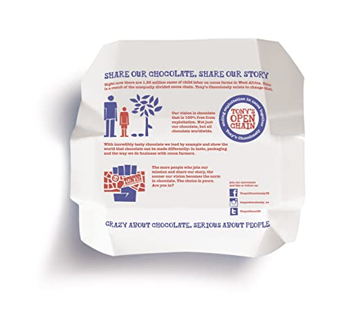 Tony's Chocolonely 42% Dark Milk Chocolate Bar With Pretzel & Toffee - Dark Milk Chocolate, Pretzel & Toffee Chunks, Belgium Chocolate, No Artificial Flavoring, Fairtrade & B Corp Certified - 15 Bars #TOP3