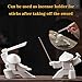 LYART Samurai Statue Decor Japanese Warrior Decor Children's Room Statues, Kongfu Tea Pet Decoration, Incense Holder for Stick Burner Incense Stick Holder (White2 and White3)