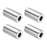 uxcell 4pcs Stainless Steel Spacer 1/2' Bore x 1' OD x 2' Length Screw Standoff Bushing Plain Finish Round Metal Spacer for 1/2 Screws Bolts and Rods