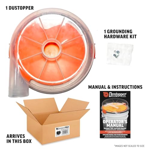 Image of Dustopper PRO Low-Profile Dust Separator Only Elbows & Hose Sold Separately, Up to 99.9% Efficiency, Vacuum Accessories for Wet /Dry Vac with at Least 5HP, Fits 2- inch Nominal Fittings