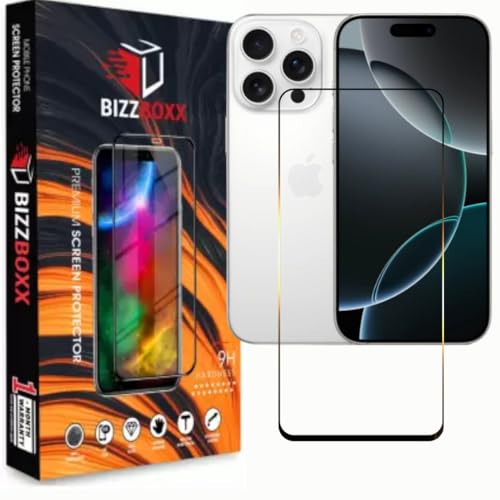 Image of Compatible With Apple iPhone 16 Pro Max Tempered Glass Screen Protector With Precise Edges iphone 16 pro Max - High Definition, Easy Install, Anti-Fingerprint (iPhone 16 Pro Max) - Pack of 1