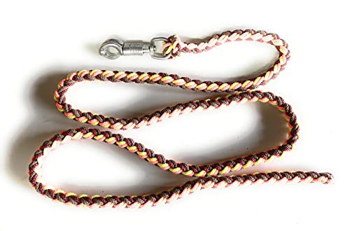 Viva Nature Handgemachter Führstrick 2,00m Karabiner leicht tauschbar Pferd (Bunt) Cover