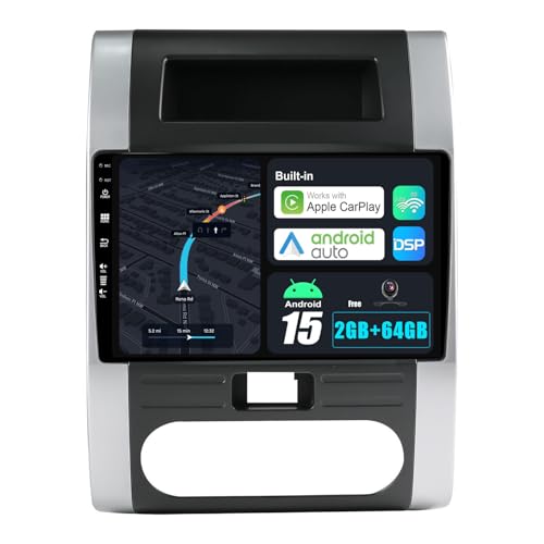 BXLIYER Android 15 IPS Autoradio pour Nissan X-Trail T31 (2007-2015) - 2G+64G - sans Fil Carplay + Android Auto - Caméra arrière GRATUITES - 2 Din 10.1 Pouce...