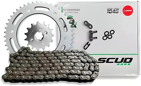 Kit Relação Com Retentor Bros 160 150 Xre 190 Aço 1045 Scud Kit Relação Com Retentor Bros 160 150 Xre 190 Aço 1045 Scud