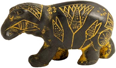 Discoveries Egyptian Imports - Black Egyptian Hippo Tiny - 2" - Made in Egypt