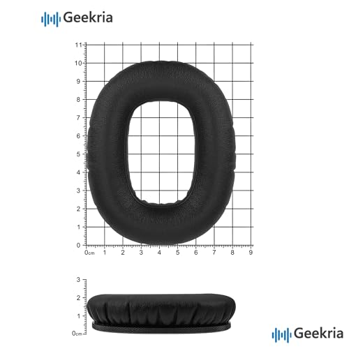 Almohadillas de repuesto para auriculares Geekria compatibles con Marshall Monitor III A.N.C. Over-Ear (1006861), cojines para oído, piezas de reparación (negro) miniatura 6