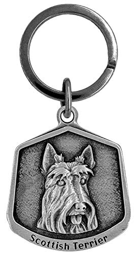 Hampshire Pewter Scottish Terrier Dog Keychain