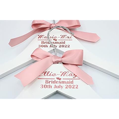 Personalised Hangers | Wedding Hangers | Bride Hanger | Bridesmaid Hangers | Bridal Party Hangers Cover