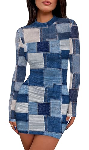 WIHOLL Fall Dresses for Women 2025 Sexy Bodycon Little Slimming