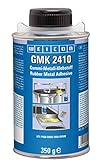 MERKMALE – WEICON GMK 2410 ist ein Klebstoff auf Basis von Polychloropren (CR) mit einer hohen Anfangshaftung zur vollflächigen und flexiblen Verklebung von: Gummi mit Gummi oder Gummi mit Metall