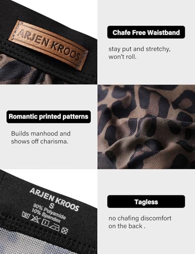 Arjen Kroos Men Sexy Underwear Breathable Comfortable Mesh Briefs2