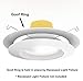 5 Pack Gloss White Goof Trim Ring for 6