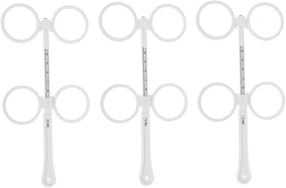 Mobestech 3Pcs Acessórios Para Óculos Optometria Flippers Lente Instrumentos Ópticos Lentes Flips Ajustáveis Lentes Flips Ajustáveis Lente De Teste Plástico Flips Conjunto De Lentes De