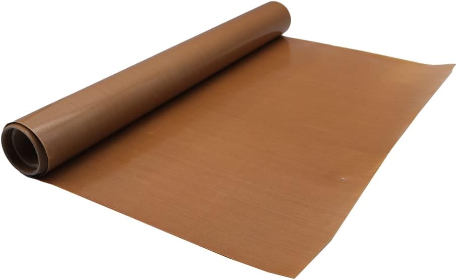 39" x 5 Yard PTFE Sheet Roll 5 Mil Heat Press Cover Sheet Nonstick Fiberglass Fabric Sheet for Heat Press Transfer Reusable Heat Resistant Craft Mat