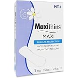HOSPECO MT4 Maxithins Vended Sanitary Napkins #4 (Case of 250 Individually Boxed Napkins)