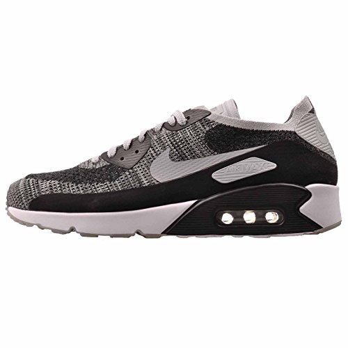 Nike Homme Chaussures / Baskets Air Max 90 Ultra 2.0 Flyknit, black/wolf grey-pure platinum, 38.5 EU