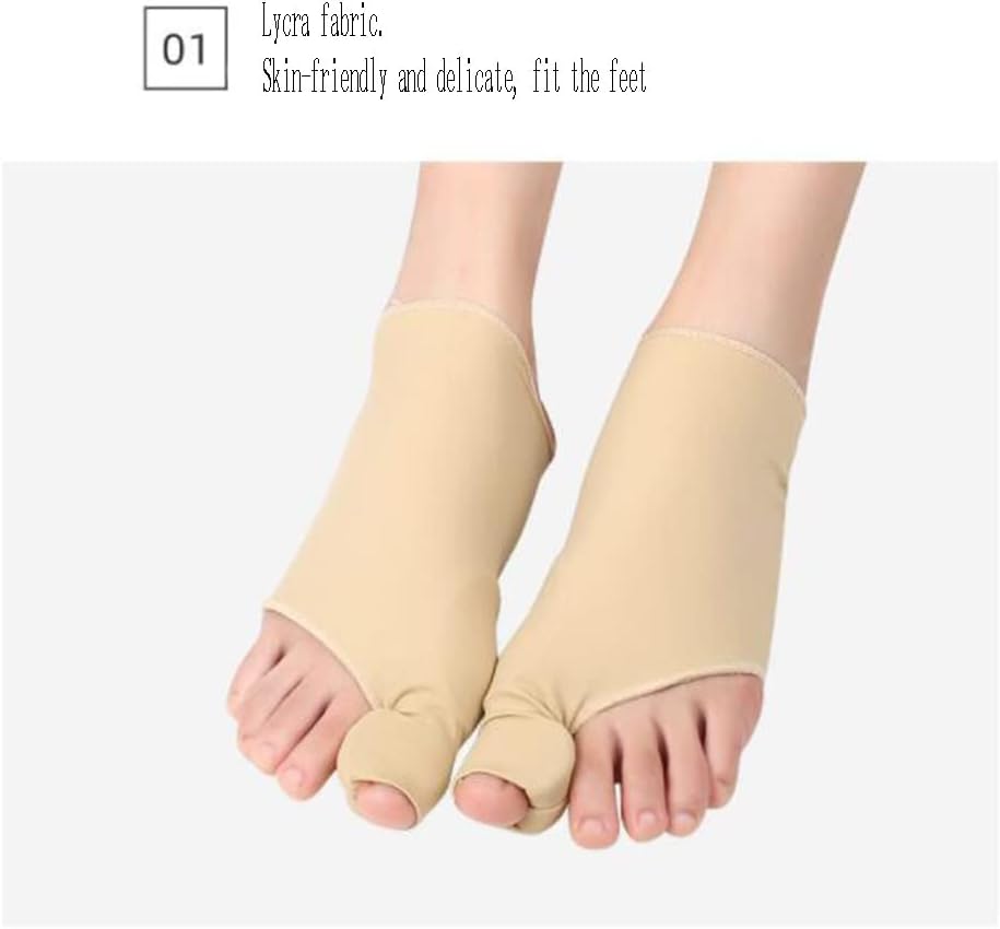DEAVER Bunion Corrector for Overlapping Toes, Big Toe Straightener,Bunion Splint Support Protectors Sleeve,Pain Relief Sleeves for Hallux Valgus Correction