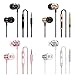 D-GROEE Earbuds Earphones, Wired Headphones in Ear, in-Ear Wired Earphone Metal Magnetic Subwoofer Mic Volume Control Gaming Headset Golden