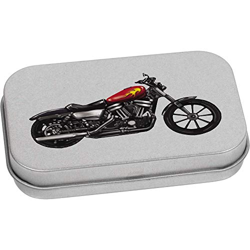 Azeeda 80mm 'Motorbike' Metal Hinged Tin/Storage Box (TT00131529)