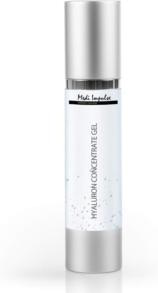 Medi-Impulse/ esthetic-concept Premium Hyaluronic Serum - 50 ml - Anti-Ageing Cream Against Wrinkles - For Face, Eye Area & Décolleté - Anti-Wrinkle Cream for Men and Women Made in Germany