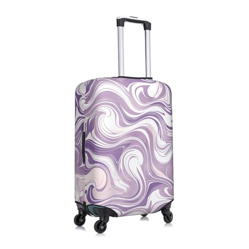 Purple Print Travel Luggage Cover Elastic Baggage Protector Fits 22-24 Inch Luggage Suitcase Covers3