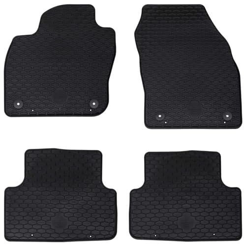 Tapis de sol voiture pour VW T-Cross 2019- en caoutchouc noir imperméable 4 pièces