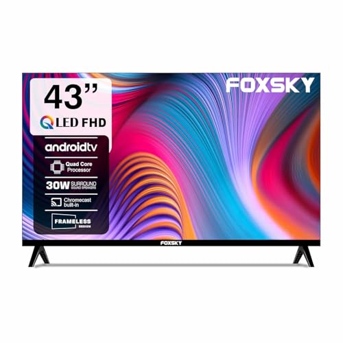 Foxsky 108 cm (43 inches) Full HD Smart LED TV 43FS-VS (Black)