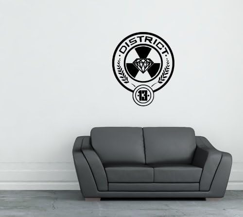 District 13 Hunger Games Vinyl Die-cut Wall Decal Sticker Home Decor