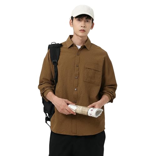 Camisa de manga larga para hombre que no se arruga y es muy transpirable