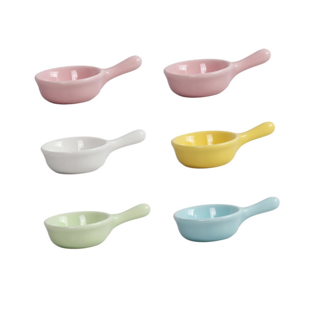 HOLIDYOYO 6pcs Japanese Sauce Plate Small Appetizer Plate Soy Sauce Dish Dipping Plates Porcelain Relish Bowl Mini Sauce Plate Grill Seasoning Spice Dishes for Cooking Sushi Dipping Bowls