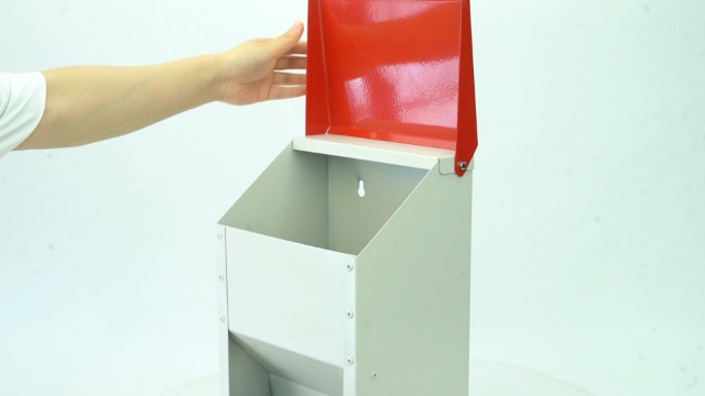 Mangiatoia Automatica Per Polli Da 4,5 Kg In Metallo Zincato – A Parete Con Coperchio, A Prova Di Topo, Per Pollame Piccolo
