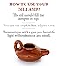 Biblical Herodian Clay Oil Lamp – Authentic Glazed Replica from The Time of Jesus in Jerusalem - Handmade Holy Land Christian Faith Gift