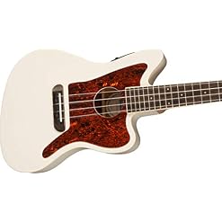 Fullerton Jazzmaster Uke Olympic White - Les Beatles, Paul McCartney, John Lennon, RIngo Starr, George Harrison Fullerton Jazzmaster Uke Olympic White – Image 4