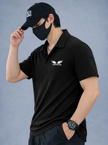 Image of Noble Monk Men's Solid Regular Fit Polo Shirt