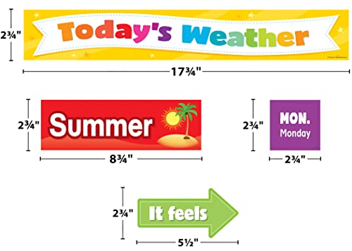 Cartes graphiques de poche météo colorées Teacher Created Resources matériel éducatif - 3