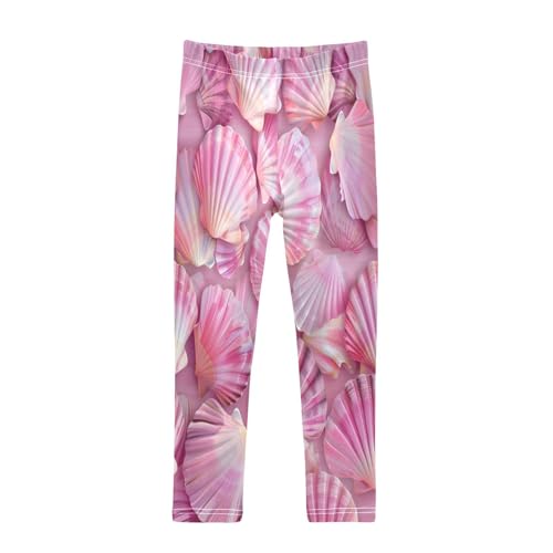 Bolaz Toddler Girls Leggings Printed Yoga Pants Leggings Seashells for Kids