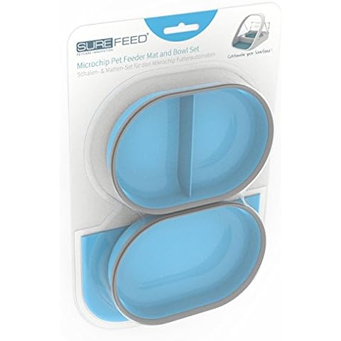 Sure Petcare Mat & Bowl Set (Blue) Cover