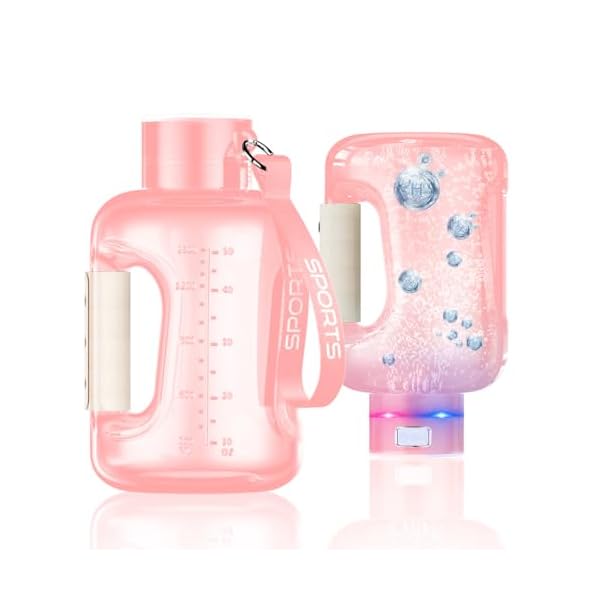 Hydrogen Water Bottle Generator, 57OZ/1.5L Large Capacity Portable Hydrogen Water Bottle, Hydrogen Water Generator with SPE/PEM Technology, Fitness for Outdoor/Indoor Sports, Festival Present