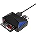 Price comparison product image SABRENT SD, Micro SD card reader 4 IN 1 USB 3.2x1 card reader, high speed external adapter, supported CF, memory stick, MMC, TF, SDXC, SDHC, Micro SDHC, Micro SDXC, for Windows, Mac (CR-BMC3)