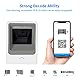 Alacrity 1D 2D QR Desktop Barcode Scanner, omnidirektionaler freihändiger USB Barcode Leser, erfasst Barcodes vom Handy-Bildschirm, automatische Bilderkennung,Weiß