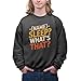 Fun Funny T-Shirt with Name Comedy Fashion Laugh - Sleep? What's That? Black