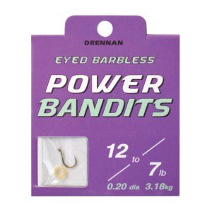 Drennan Eyed Barbless Power Bandits 10 To 8lb Qty 8