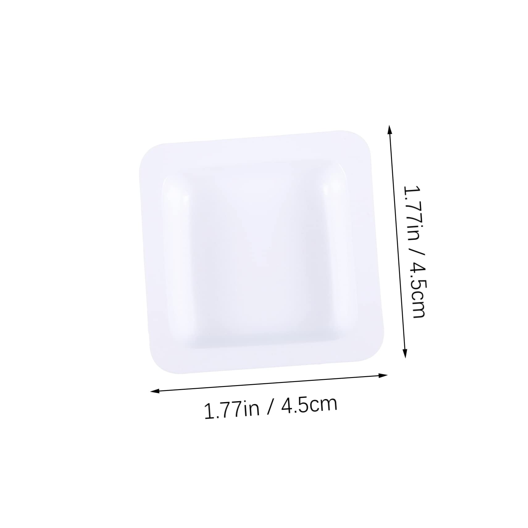 HOMOCONO 50pcs Weighing Pan Food Scale Bowl Chemistry Weight Boat Anti-Static Weighing Dish Scale Tray Weigh Boats Small Pour Boats Lab Weighing Dishes Weighing Tray Scale Pan White Plastic