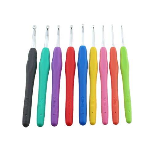 RLECS 9PCS 2-6mm Colorful Stainless Steel Hand...
