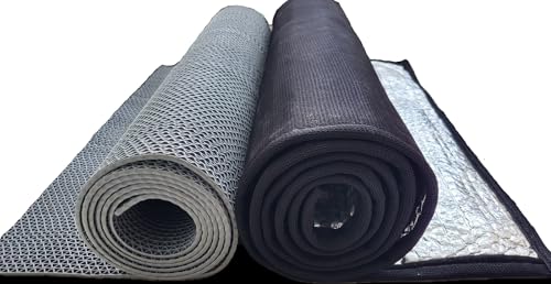 Image of Heat Reflective Mat for Terrace /Roof - Rubber Floor Mat (Grey, 10 feet x 2 feet)