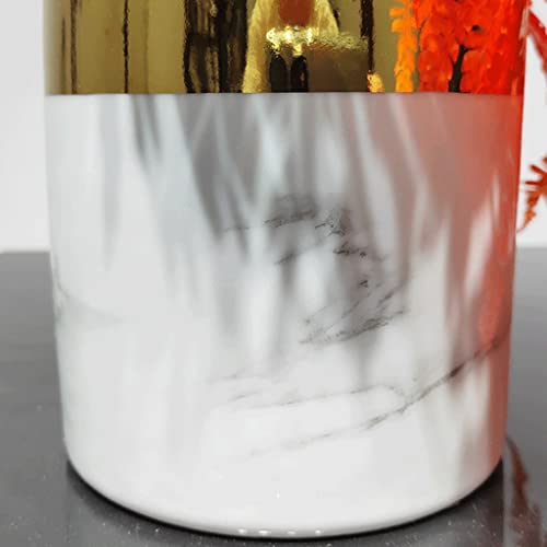 Fleurs orange de simulation pour table de chevet et décoration intérieure chaleureuse