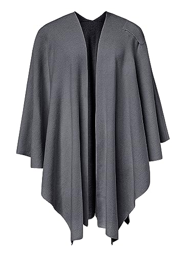 Image of PULI Womens Cross Front Poncho Shawl Wrap Elegant Wedding Formal Gift