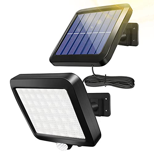 Luce Notturna Auto Lampada Solare Esterno Moman 56 LED Con Sensore
