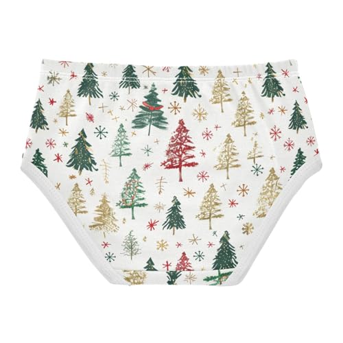 Girls' Panties Training Comfort Underwear for Kids Christmas Trees in Sizes 2T,3T, 4T, 5T, 6Y and 8Y2