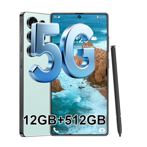 Image of S25 Ultra 5G Unlocked Smartphone,12GB+512GB Fully Cell Phone for Android 14, 6.99 inch Unlocked Cell Phone, 7000mAh, 68MP+108MP Dual Camera /Dual SIM /Fingerprint Lock /Face (Cyan)